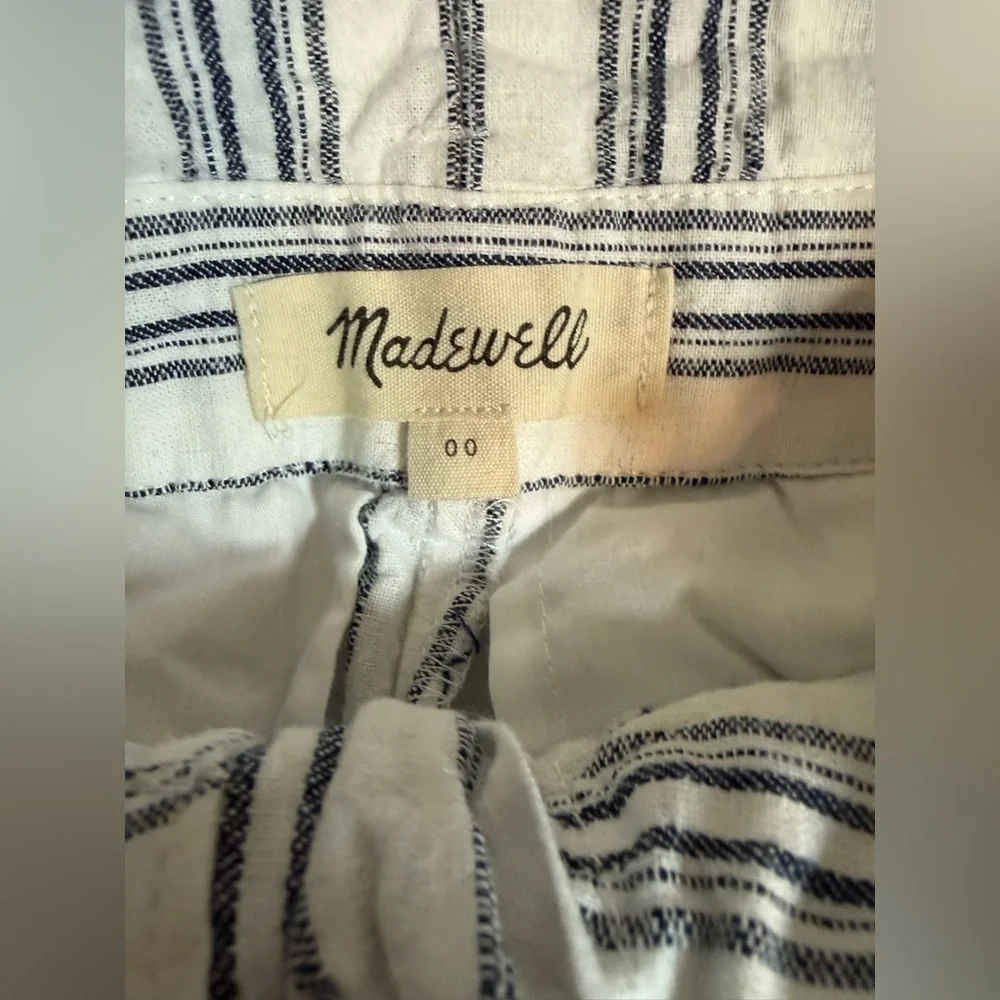 Madewell Linen-Cotton Track / Paperbag Pants – Size‎ 00